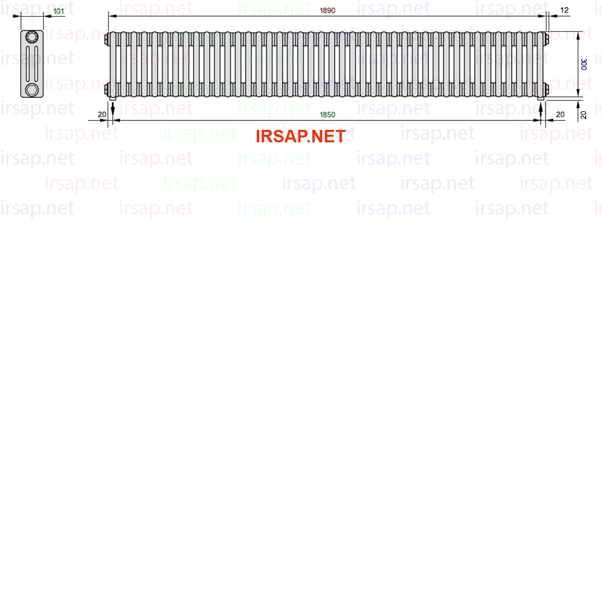 Радиатор IRSAP Tesi 30300/42 T16 CL 01